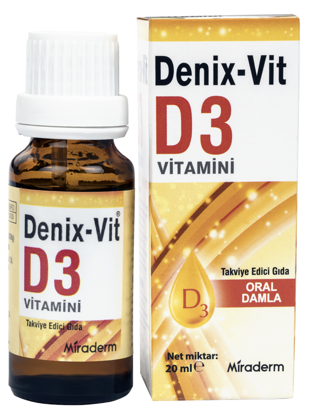 Miraderm Denix-Vit D3 Vitamini Oral Damla 20ml